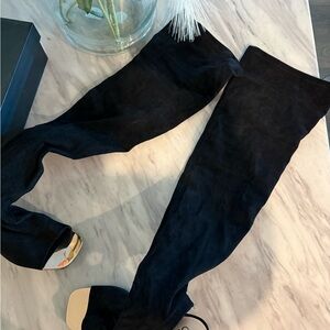 So Me Black Over-the-Knee Boots